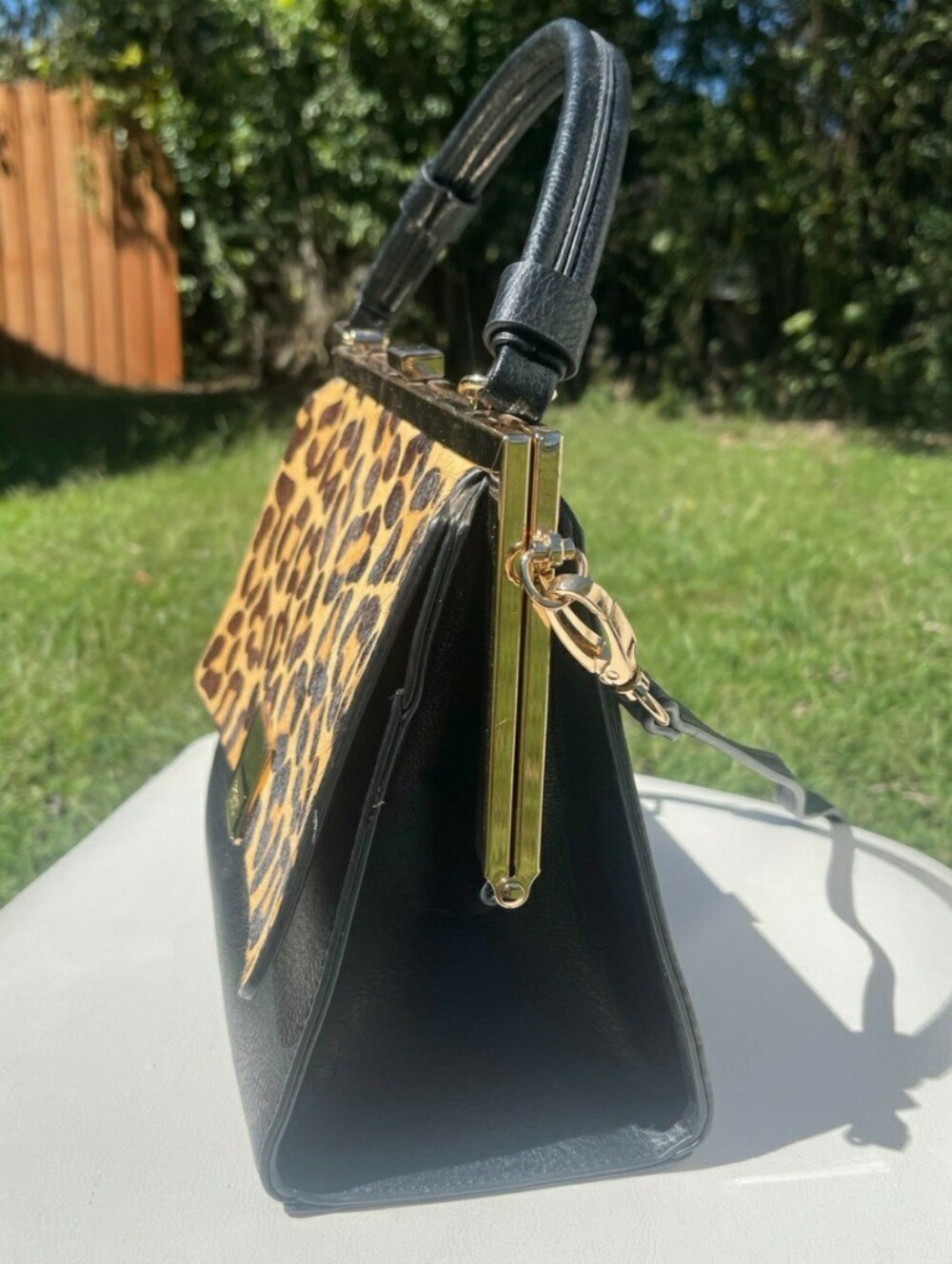 Dunne London Leopard Purse - Picture 2 of 9